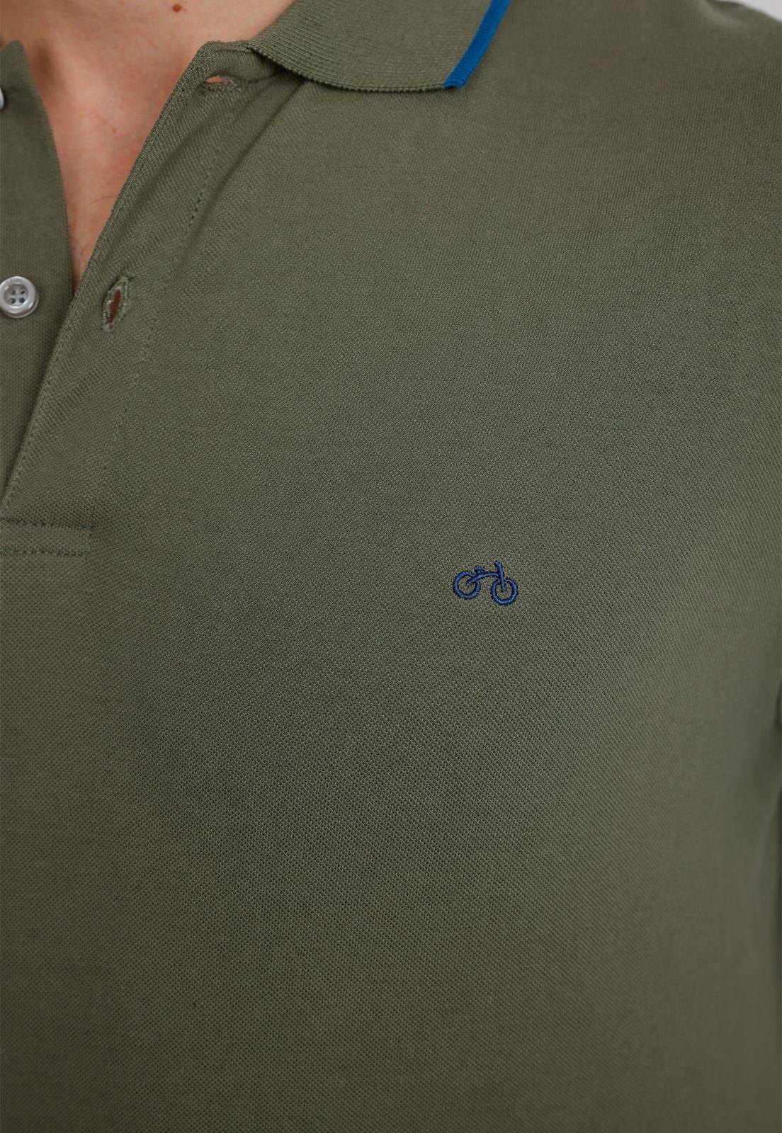 Polera Manga Corta hombre Regular Marinni Algodón Verde-2