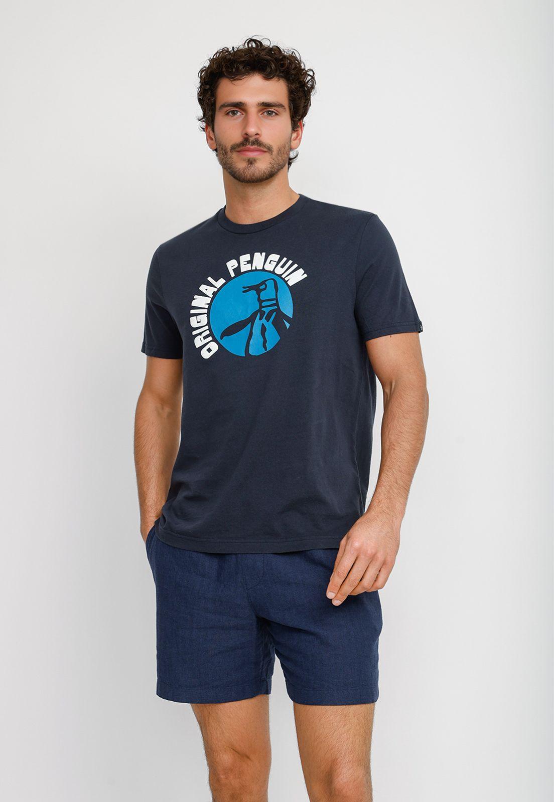 Polera Hombre Manga Corta Navy-0