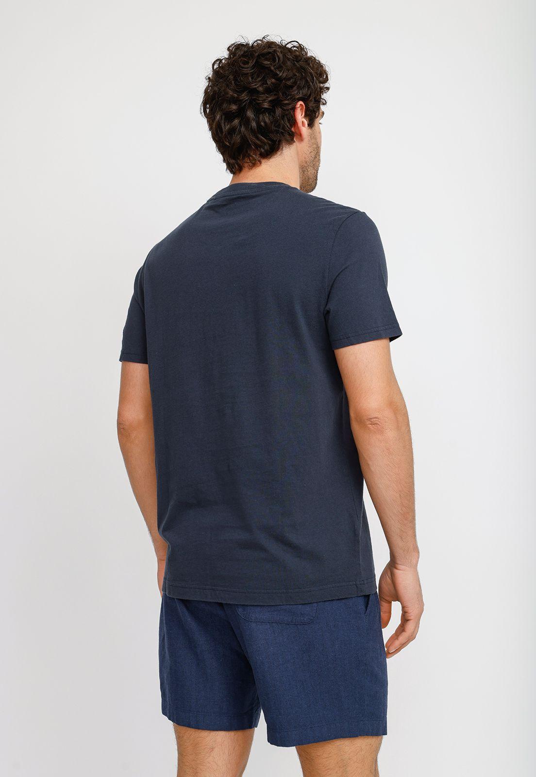 Polera Hombre Manga Corta Navy-1
