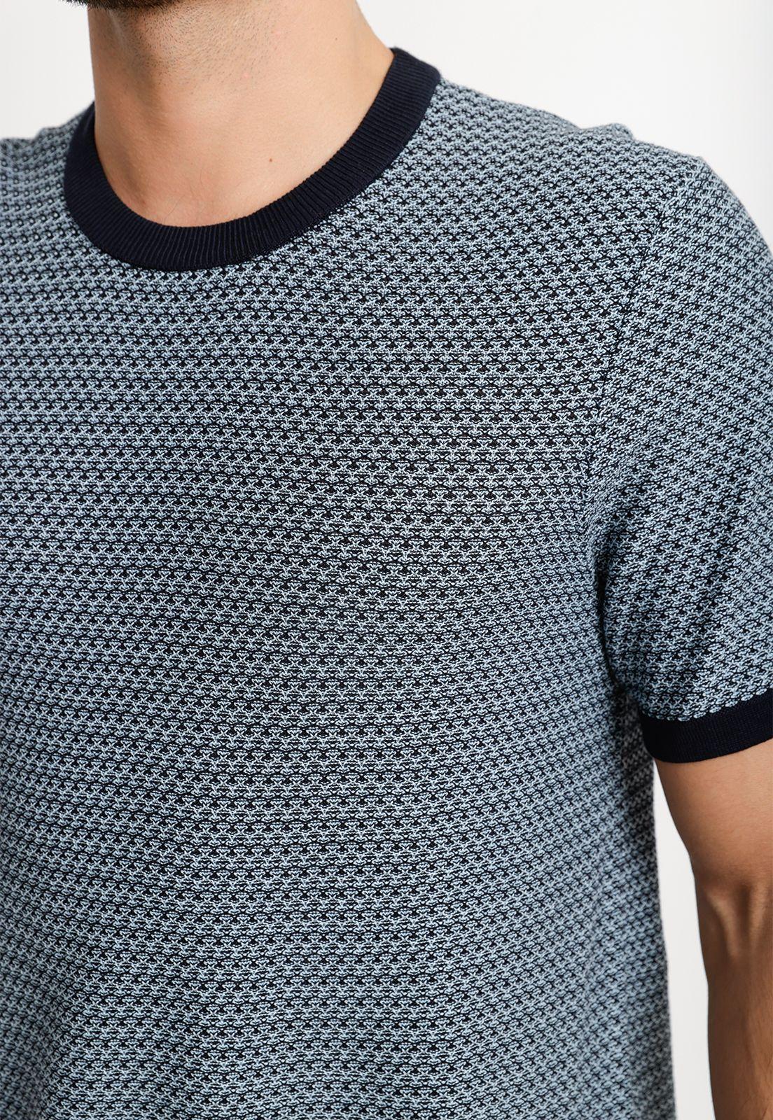 Polera Hombre Manga Corta Navy-2