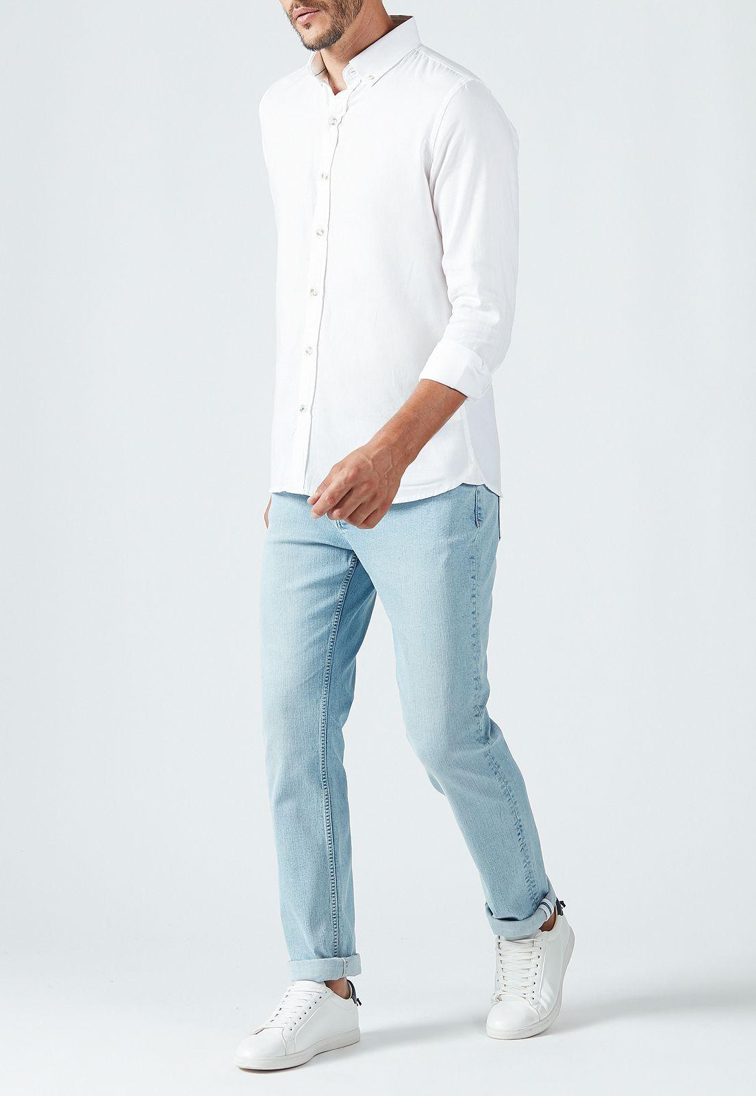 Camisa casual Blake Blanca-2