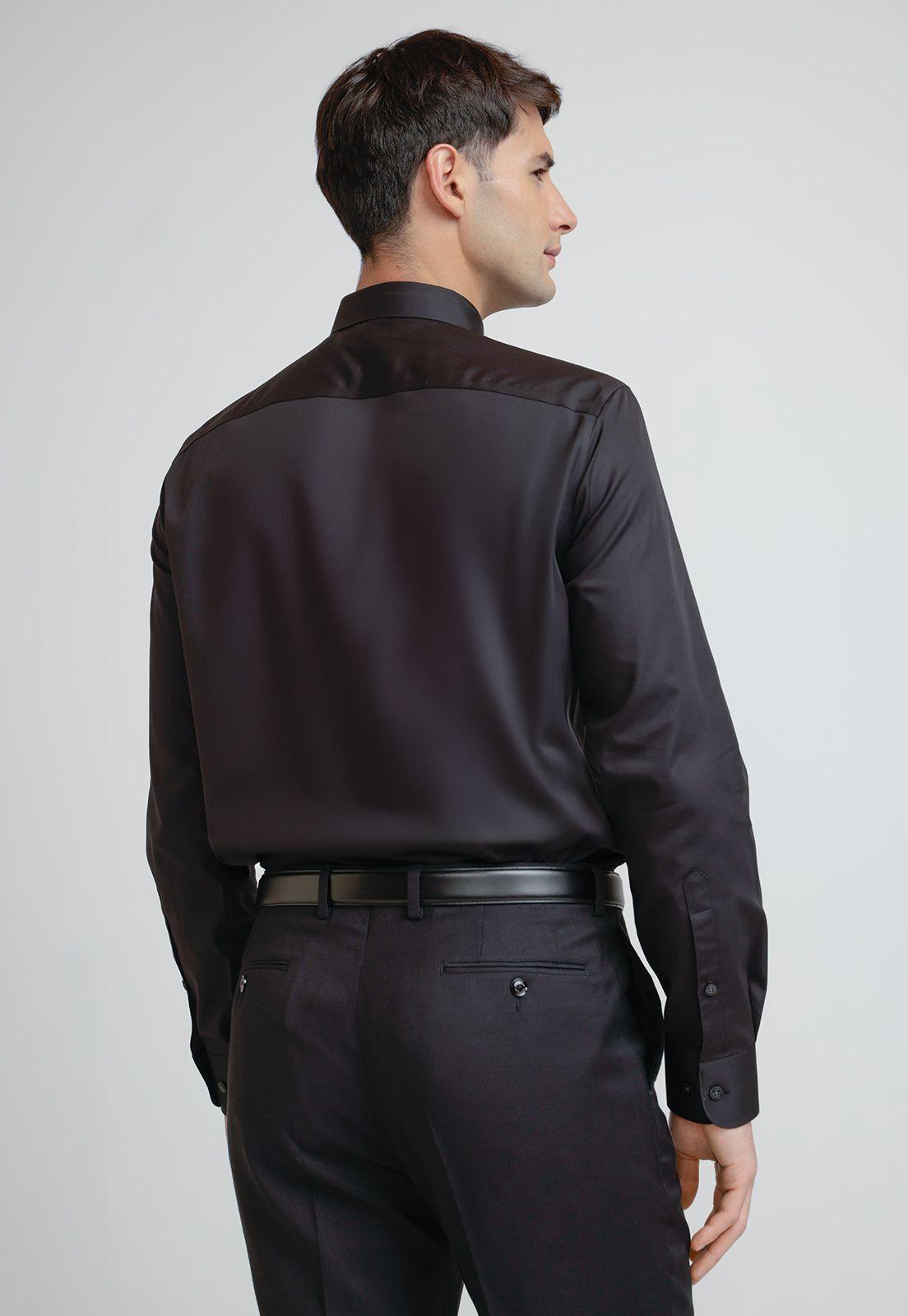 Camisa Hombre Formal Non Iron (No Se Plancha) Negro-1