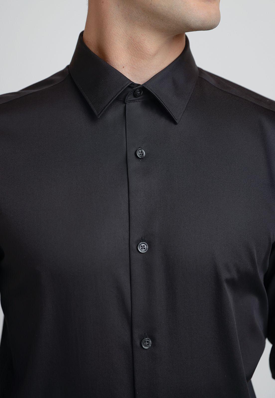 Camisa Hombre Formal Non Iron (No Se Plancha) Negro-2