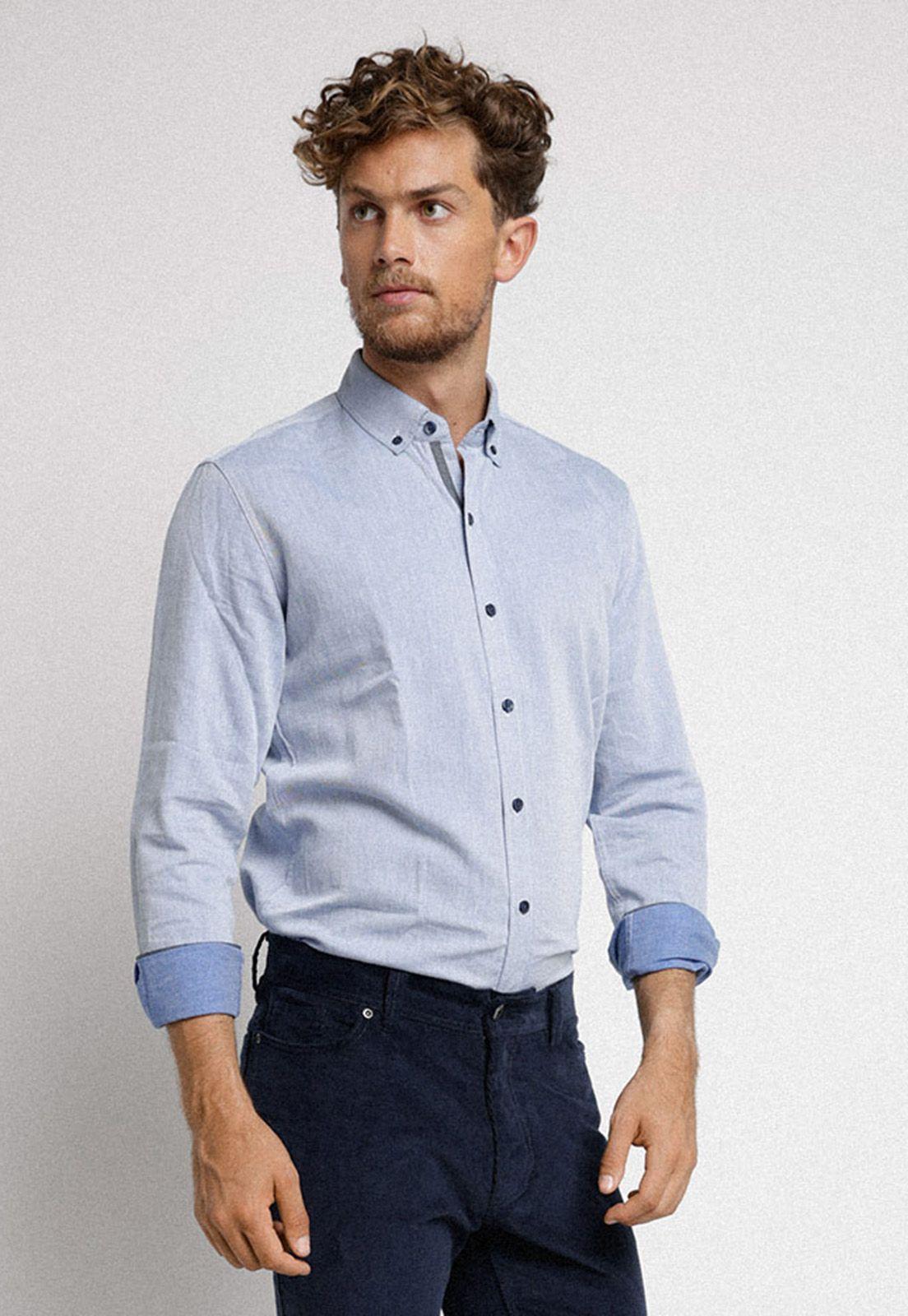 Camisa Blake celeste-0