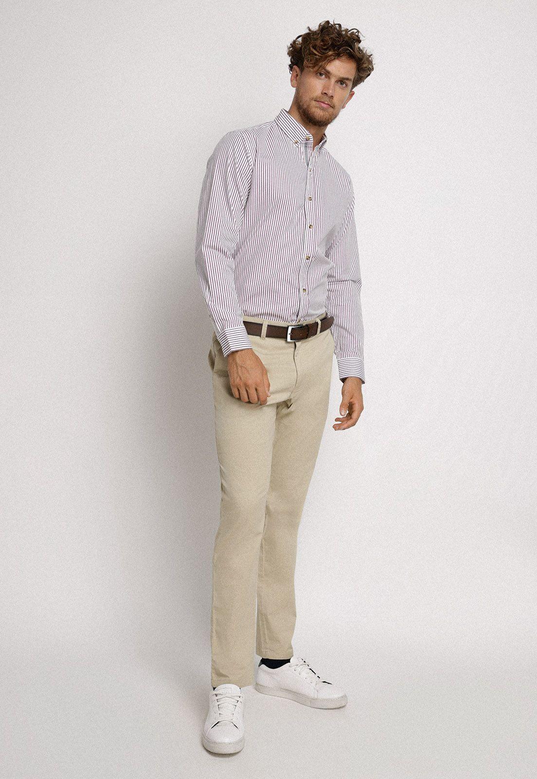 Camisa Beemer burdeo-3