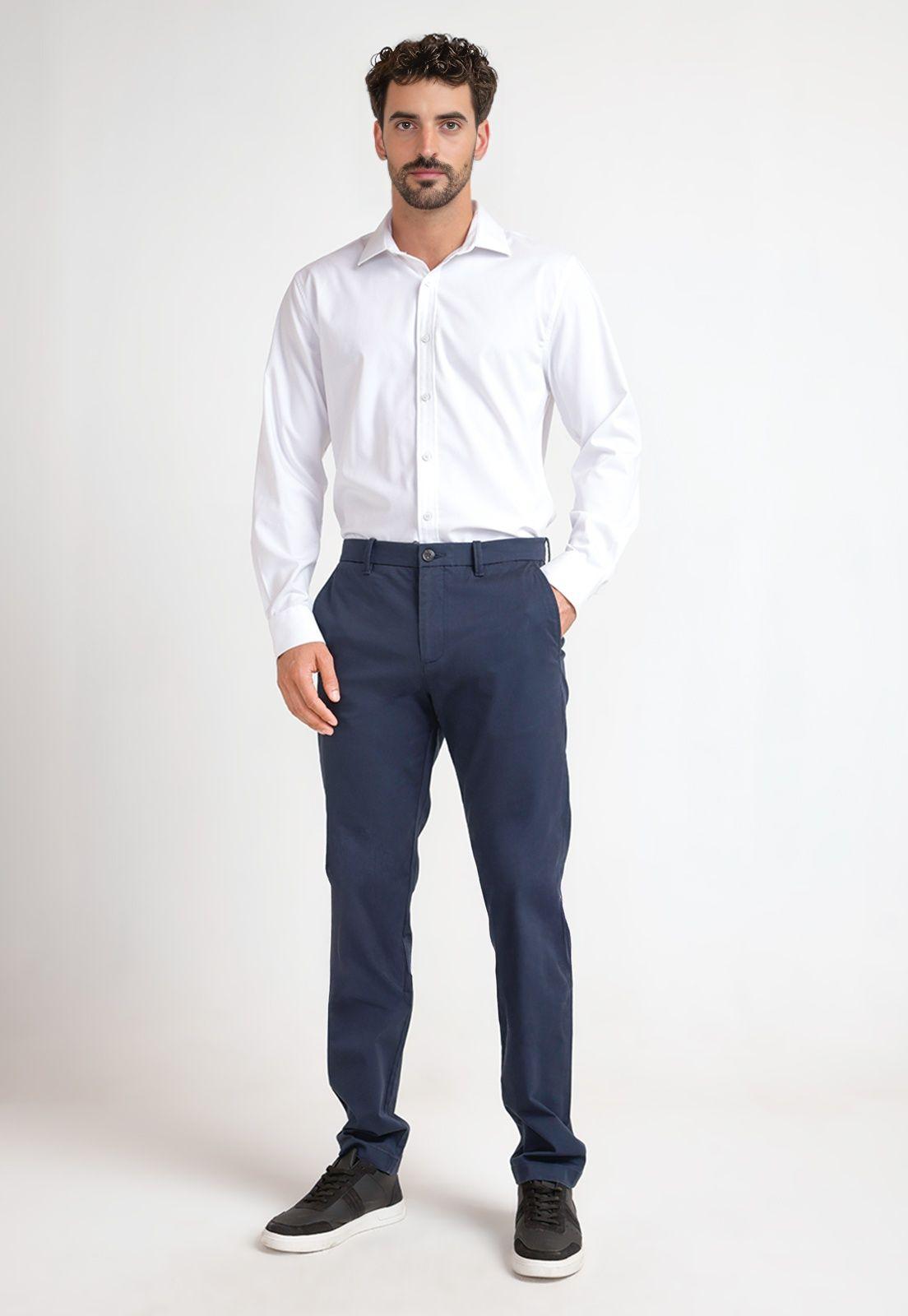 Pantalón De Hombre Navy-3