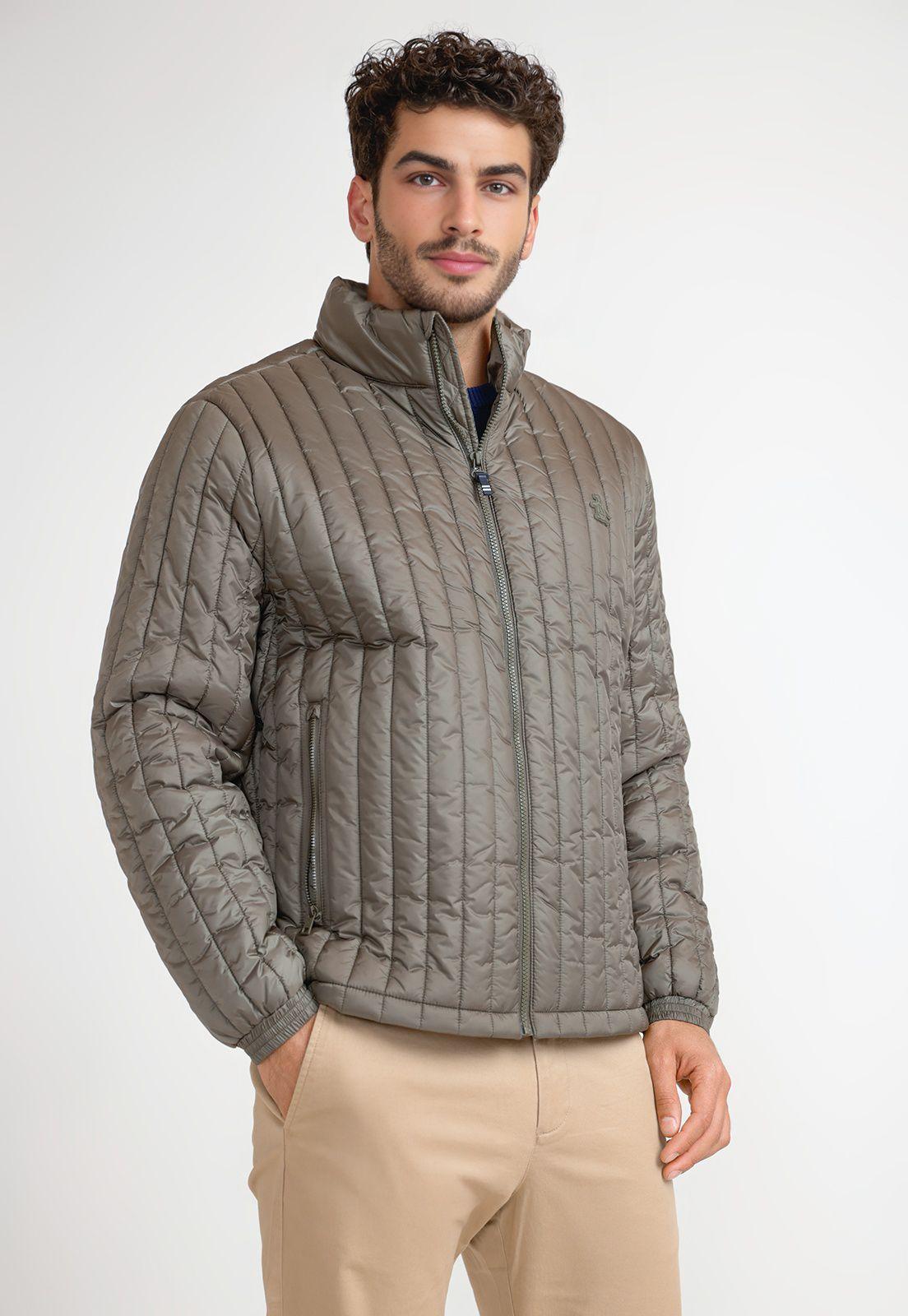 Parka Hombre Verde Militar-0