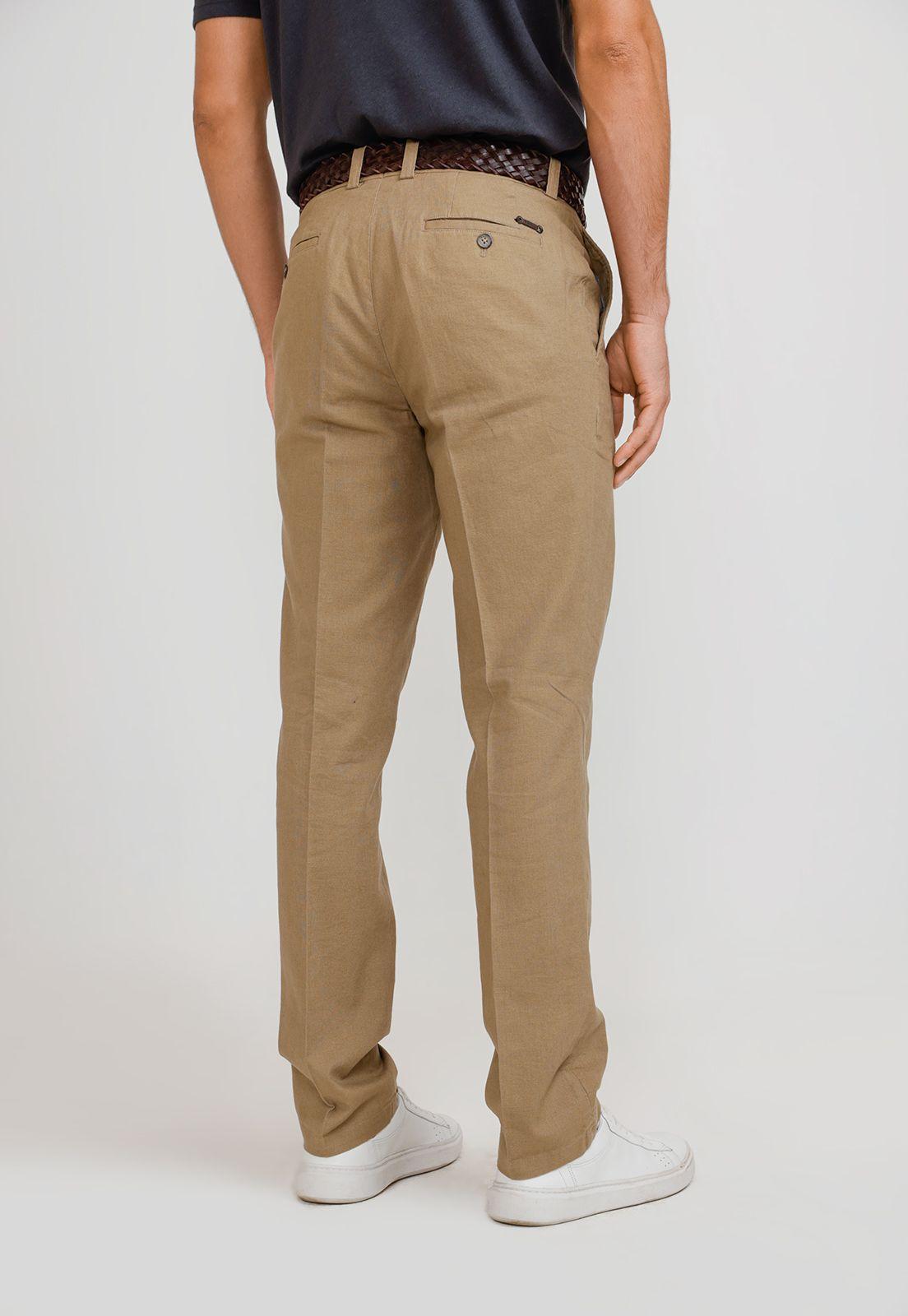 Pantalón Hombre Lino Venancio Arena-1