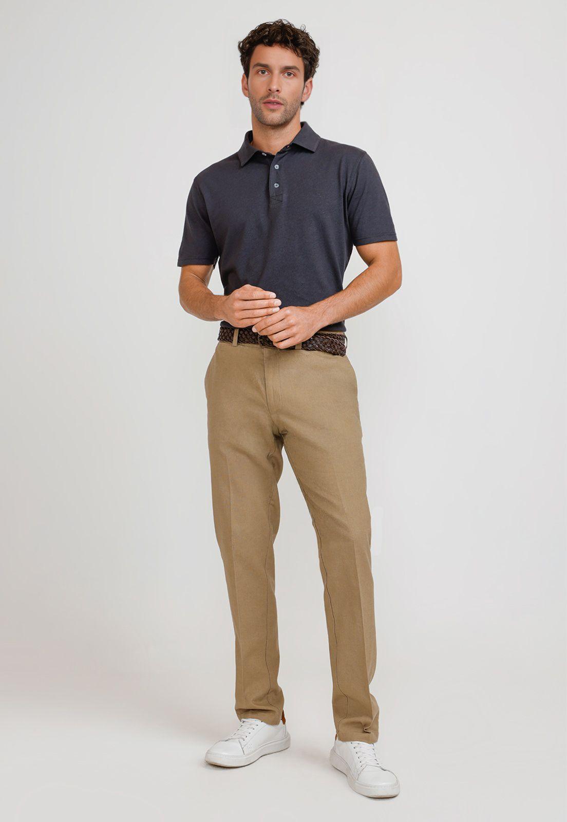 Pantalón Hombre Lino Venancio Arena-3