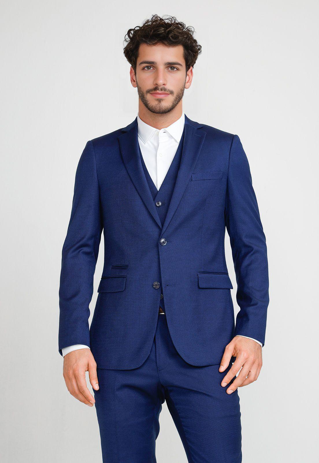 Chaqueta Formal Hombre Suit Separate Azul Medio-0