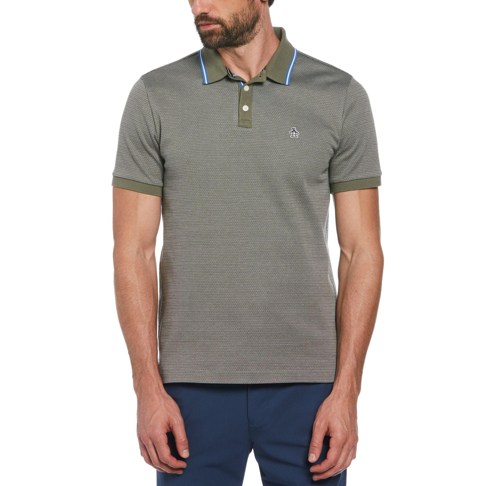 Polera Polo De Hombre Knit Microdesign Militar-0