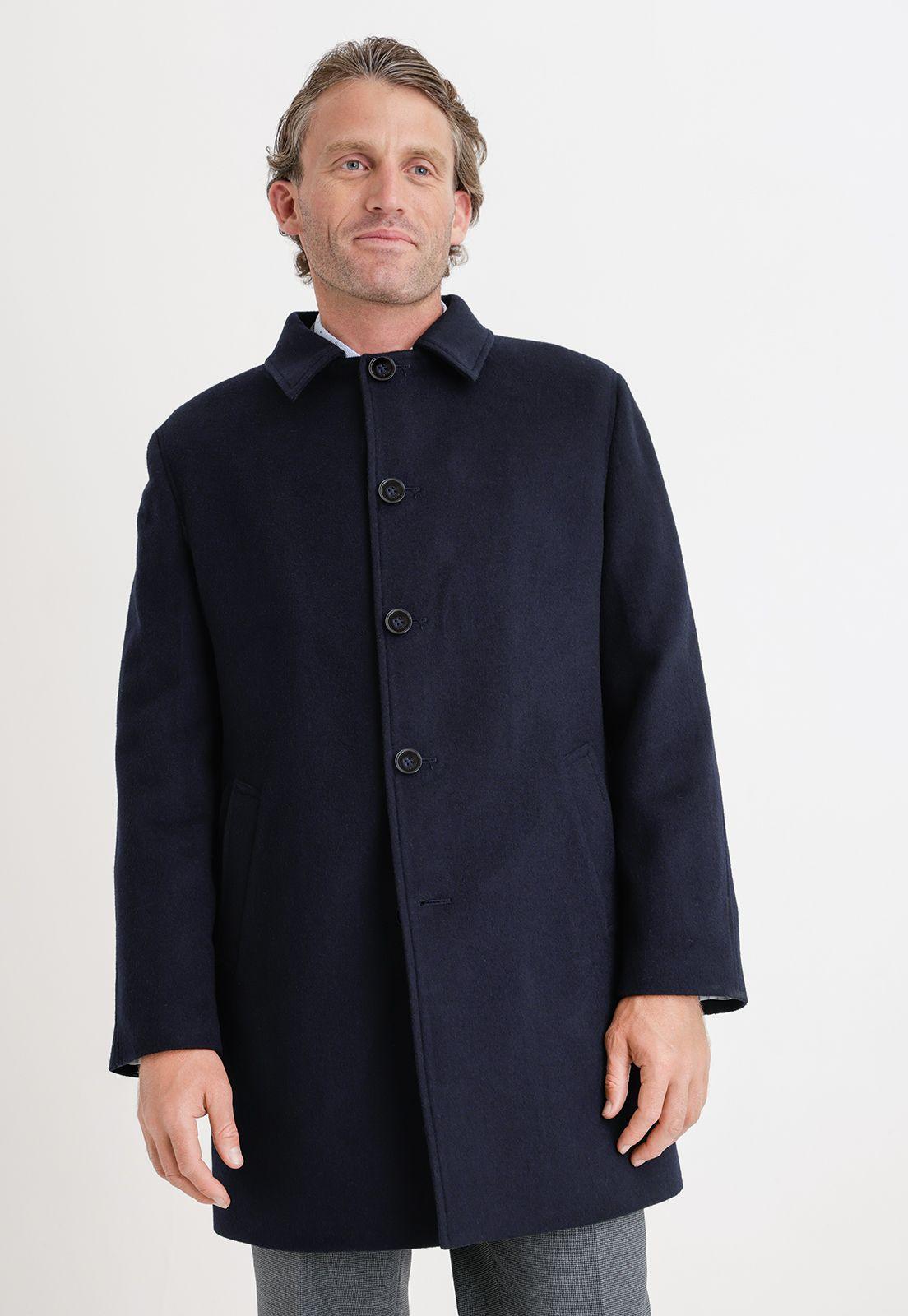 Chaquetón Hombre Formal Lana Regular Javier Azul Marino-0