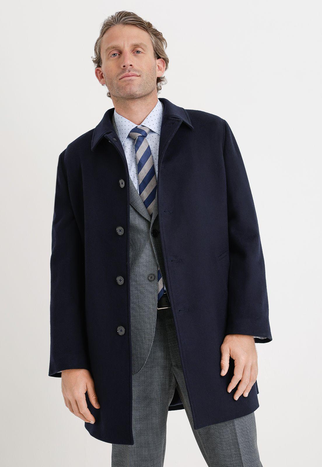 Chaquetón Hombre Formal Lana Regular Javier Azul Marino-3