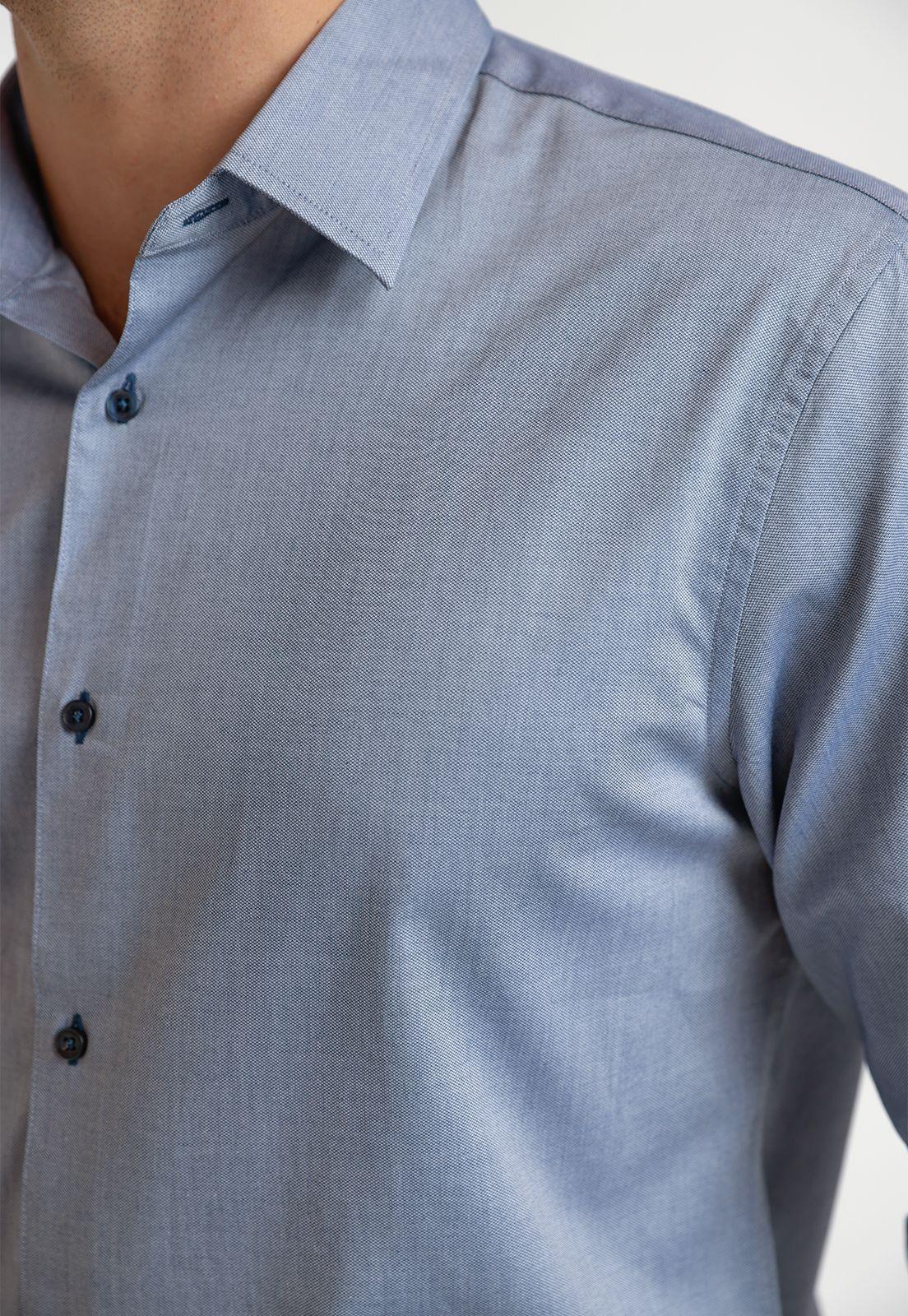 Camisa Formal Hombre Azul-2