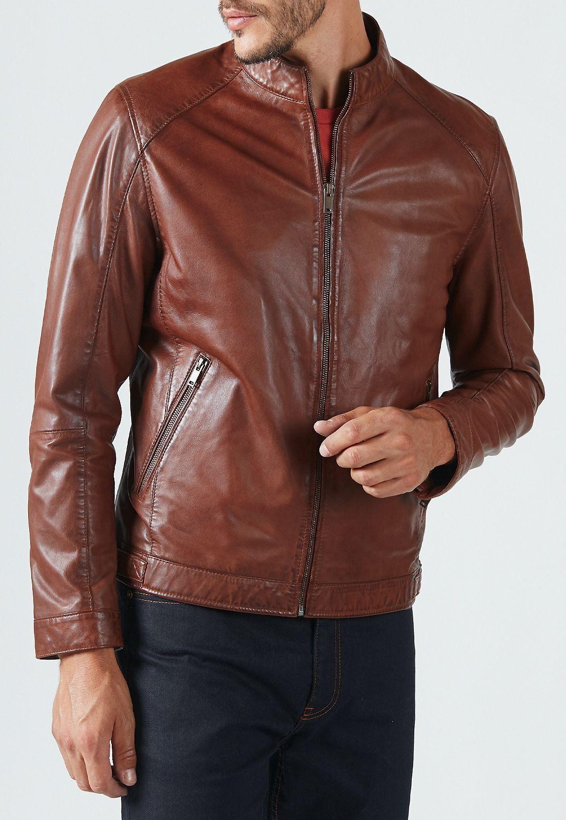 Chaqueta cuero Ayrton Tan-0