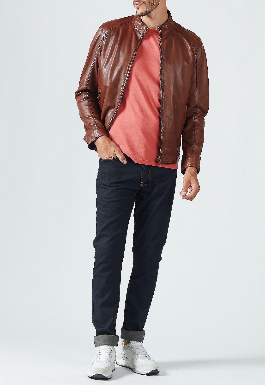 Chaqueta cuero Ayrton Tan-1