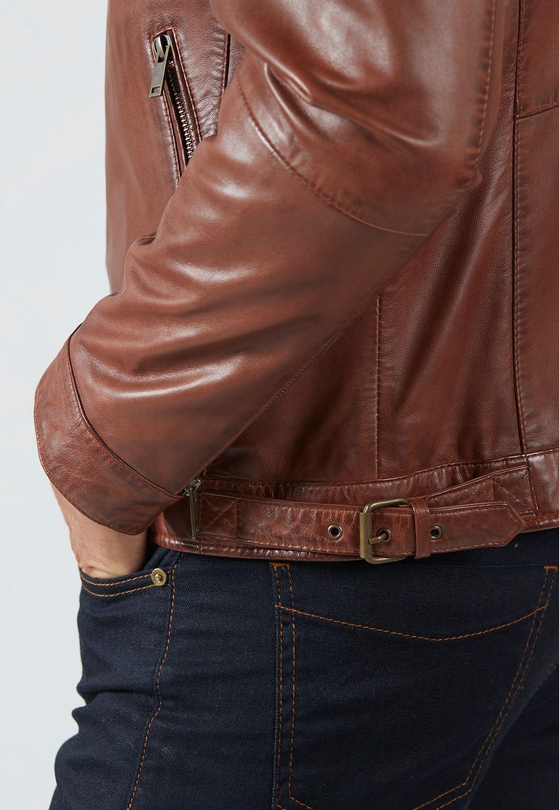 Chaqueta cuero Ayrton Tan-3