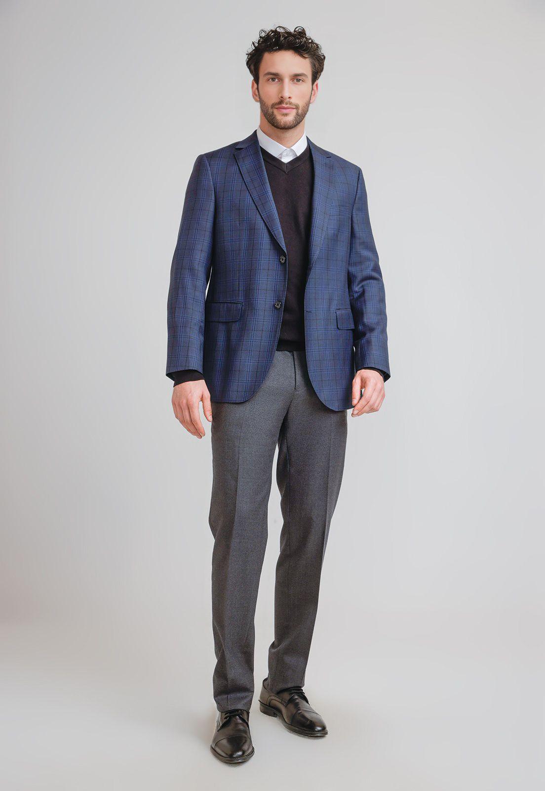 Chaqueta Hombre Formal Lana S120'S Sartorial Azul Marino-3