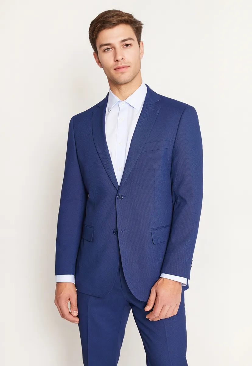 Traje Formal Básico Slim Fantasía Azul Medio-1