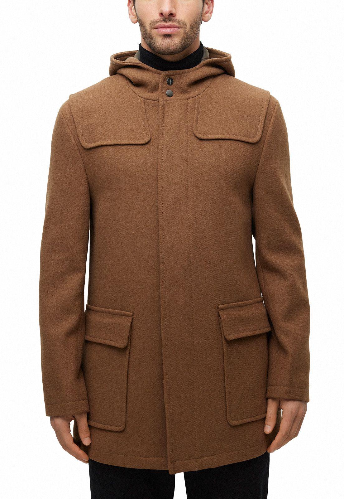 Abrigo Twill Lana Camel-0