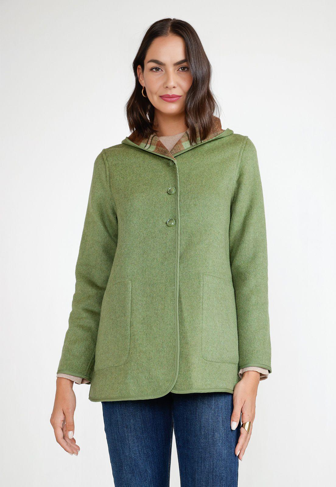 Chaquetón Mujer Anele Verde-0