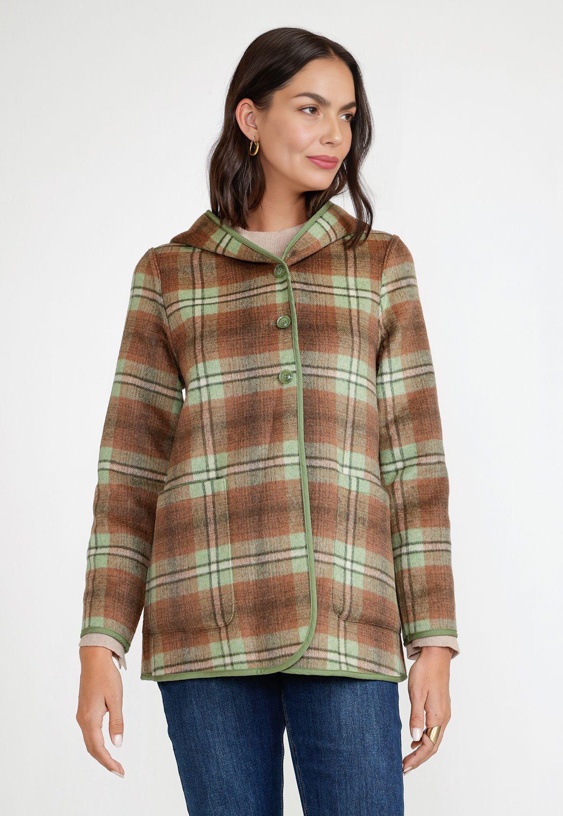 Chaquetón Mujer Anele Verde-1