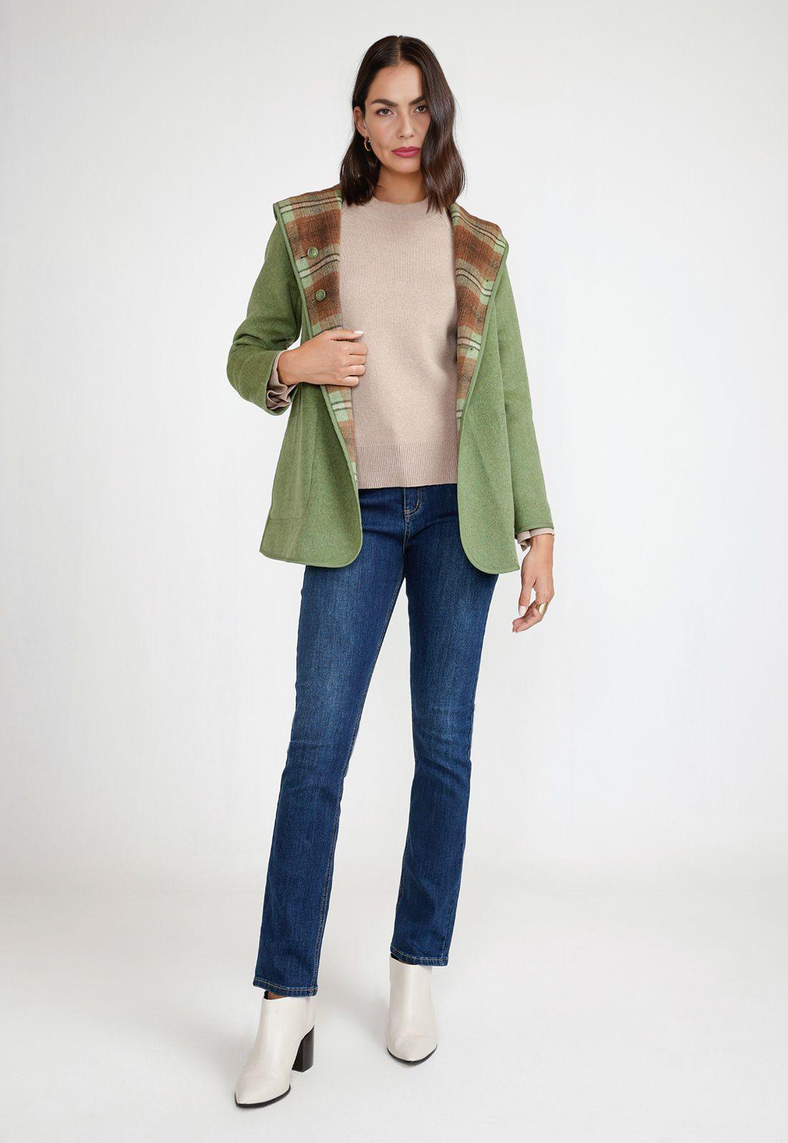 Chaquetón Mujer Anele Verde-6
