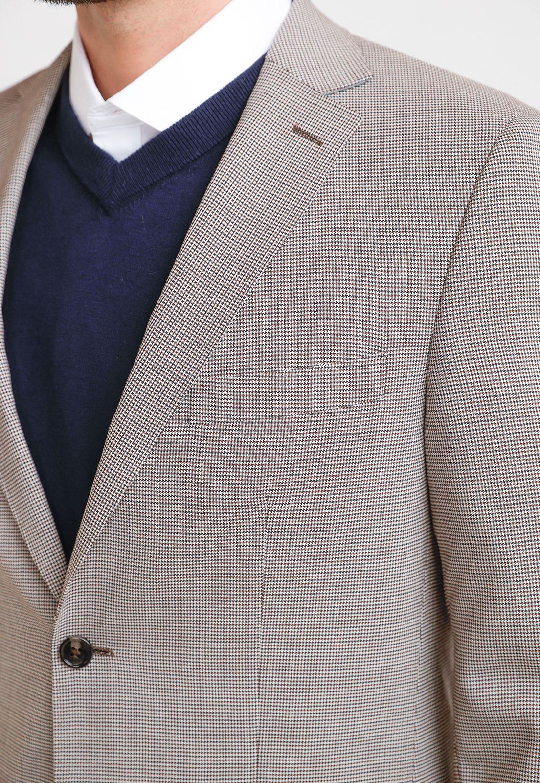 Chaqueta Hombre Formal Lana S100'S Travel Café-2