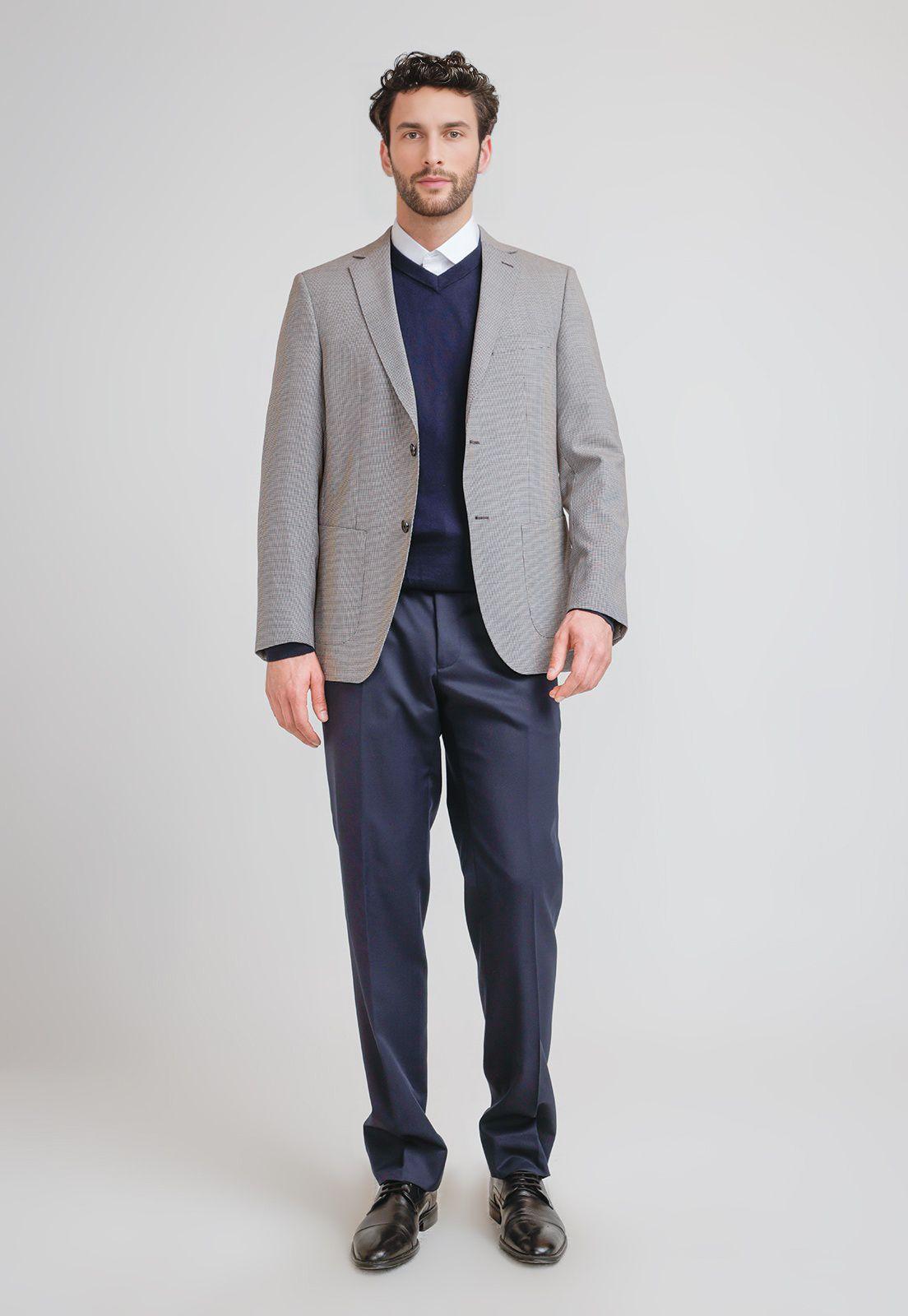 Chaqueta Hombre Formal Lana S100'S Travel Café-3