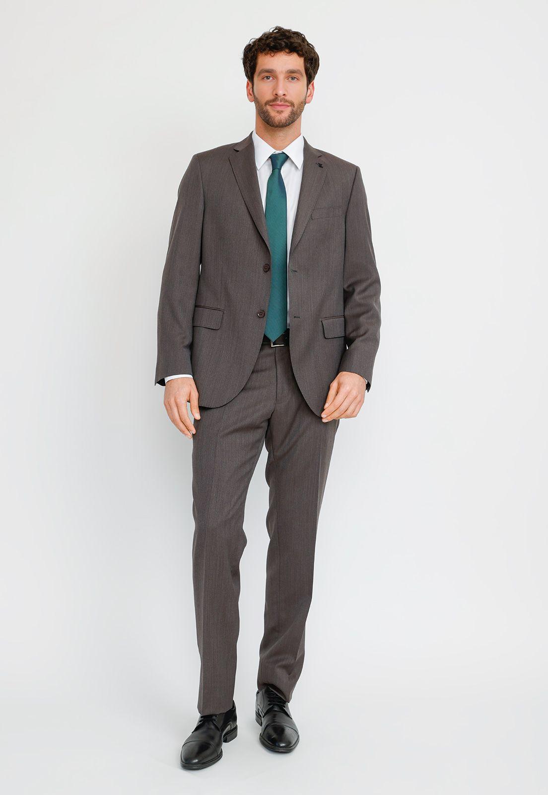 Traje Formal Hombre Executive Café-3