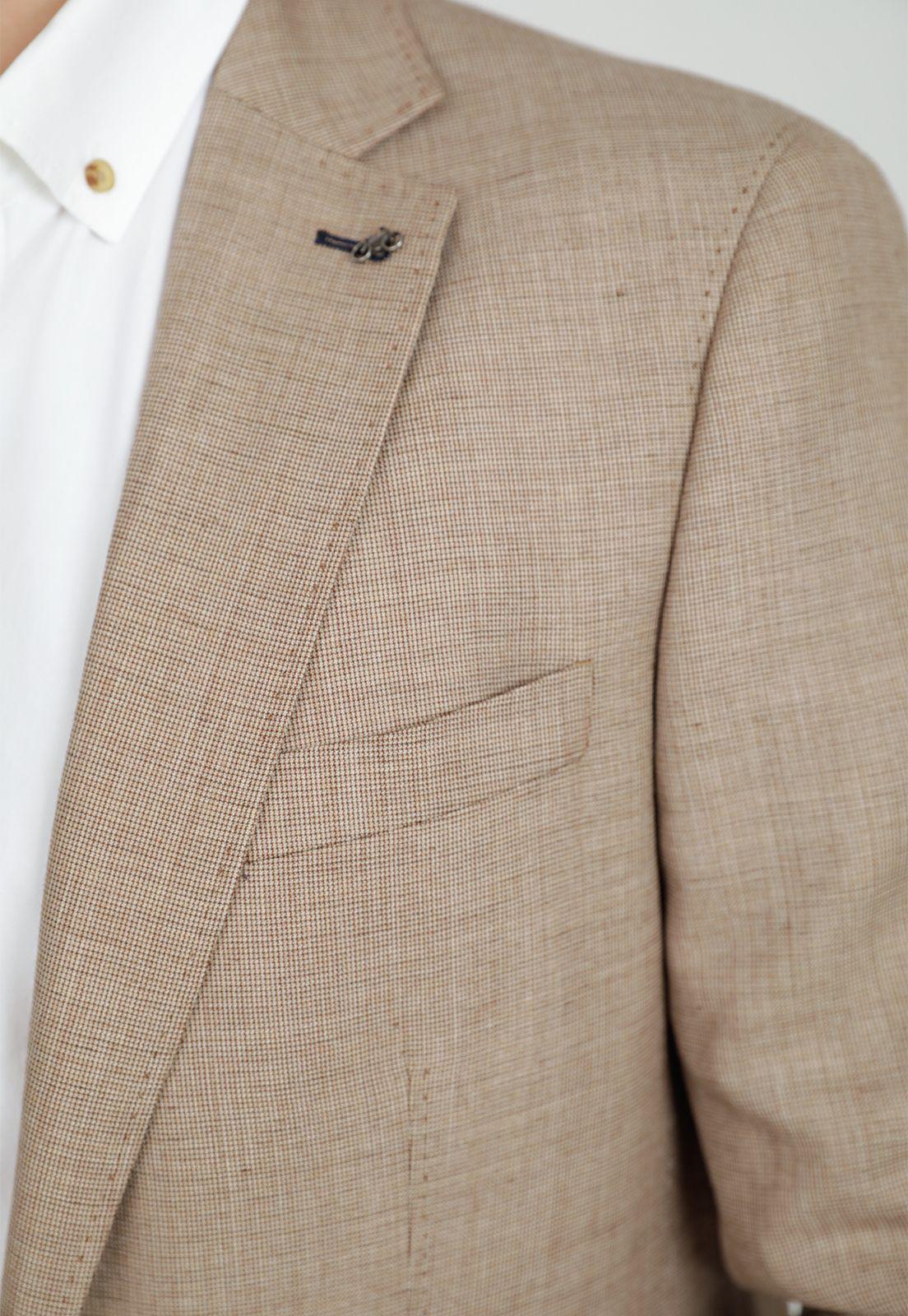 Chaqueta hombre Casual Slim Fit Cotati Lana Beige -2