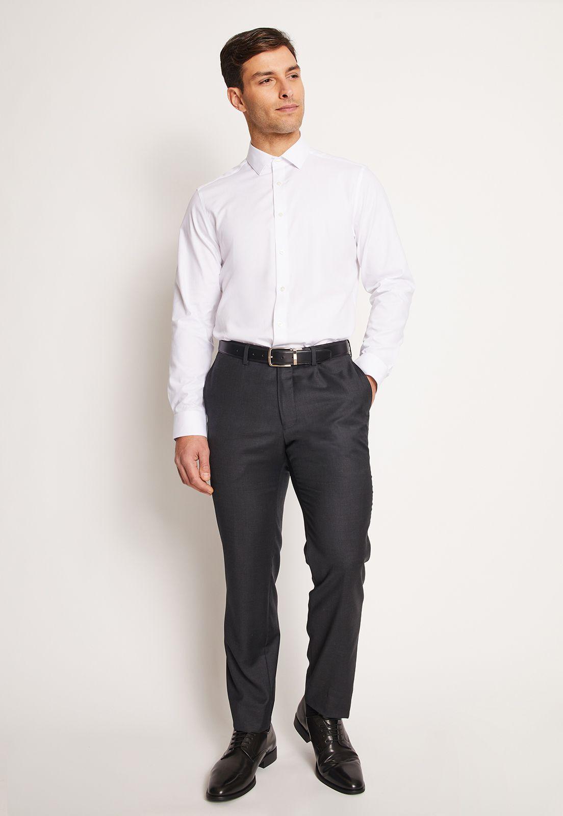 Camisa Formal Hombre Easy Care (Cuidado Fácil) Blanca-3