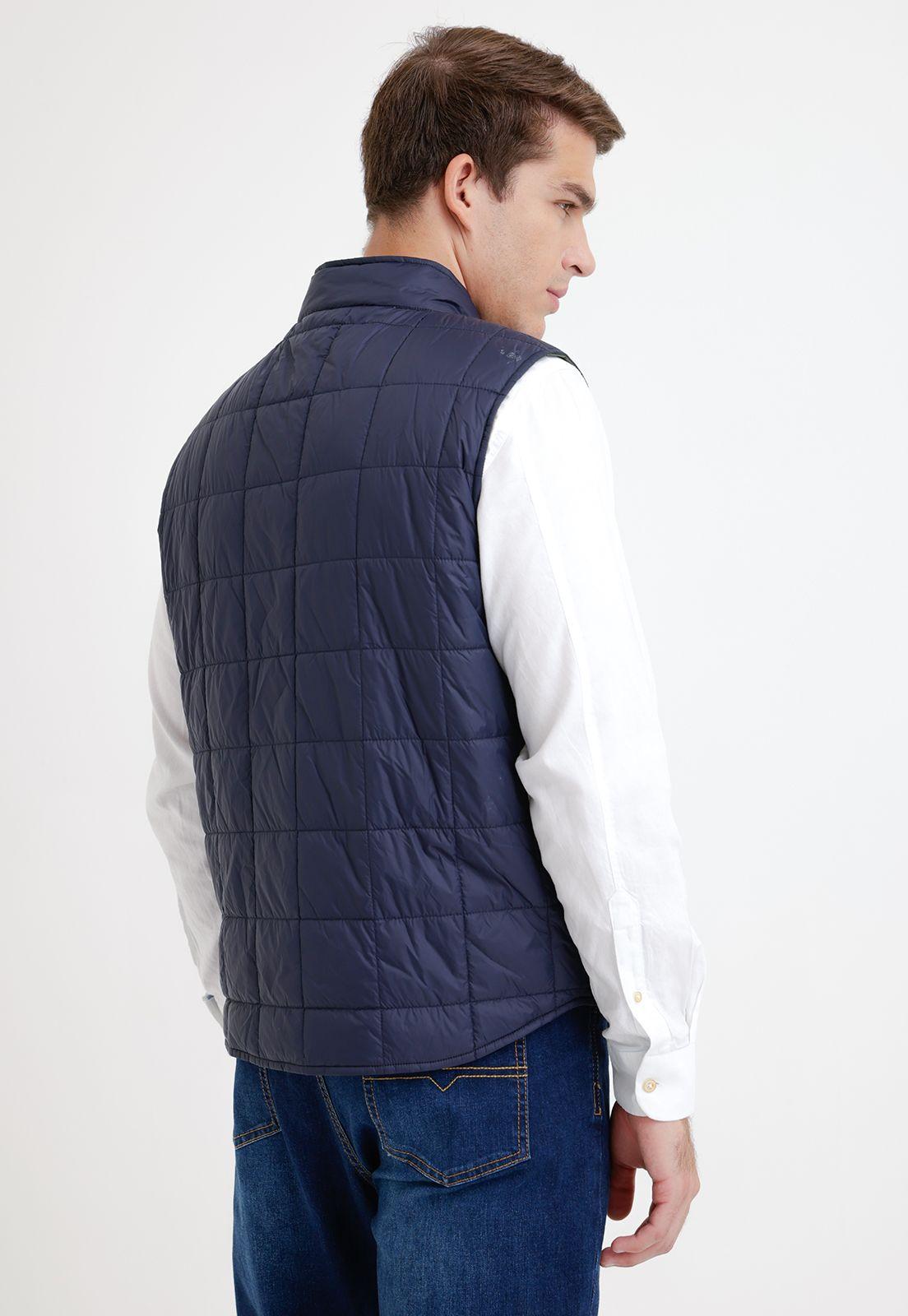 Parka Hombre Reversible Sin Mangas Slim Titania Azul Marino-2