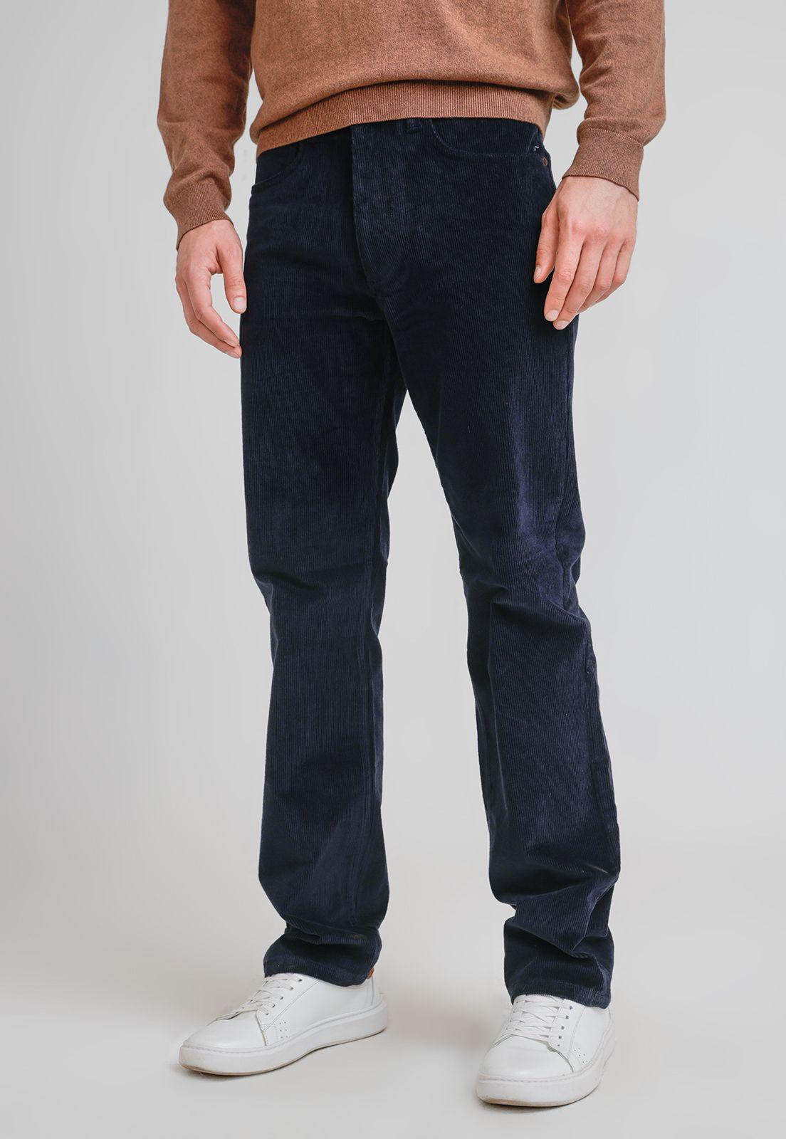 Pantalón cinco bolsillos de cotelé Navy-0