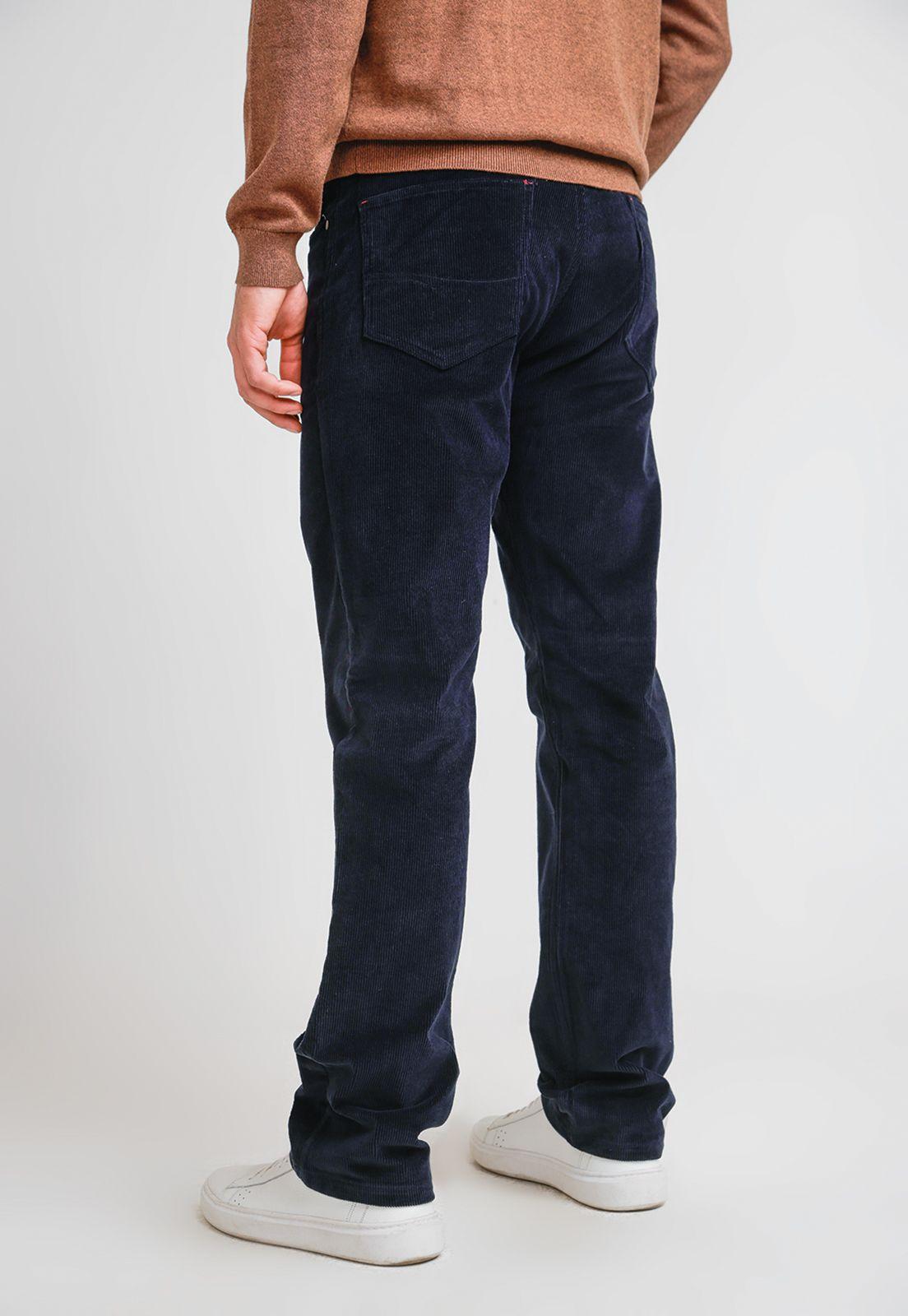 Pantalón cinco bolsillos de cotelé Navy-1