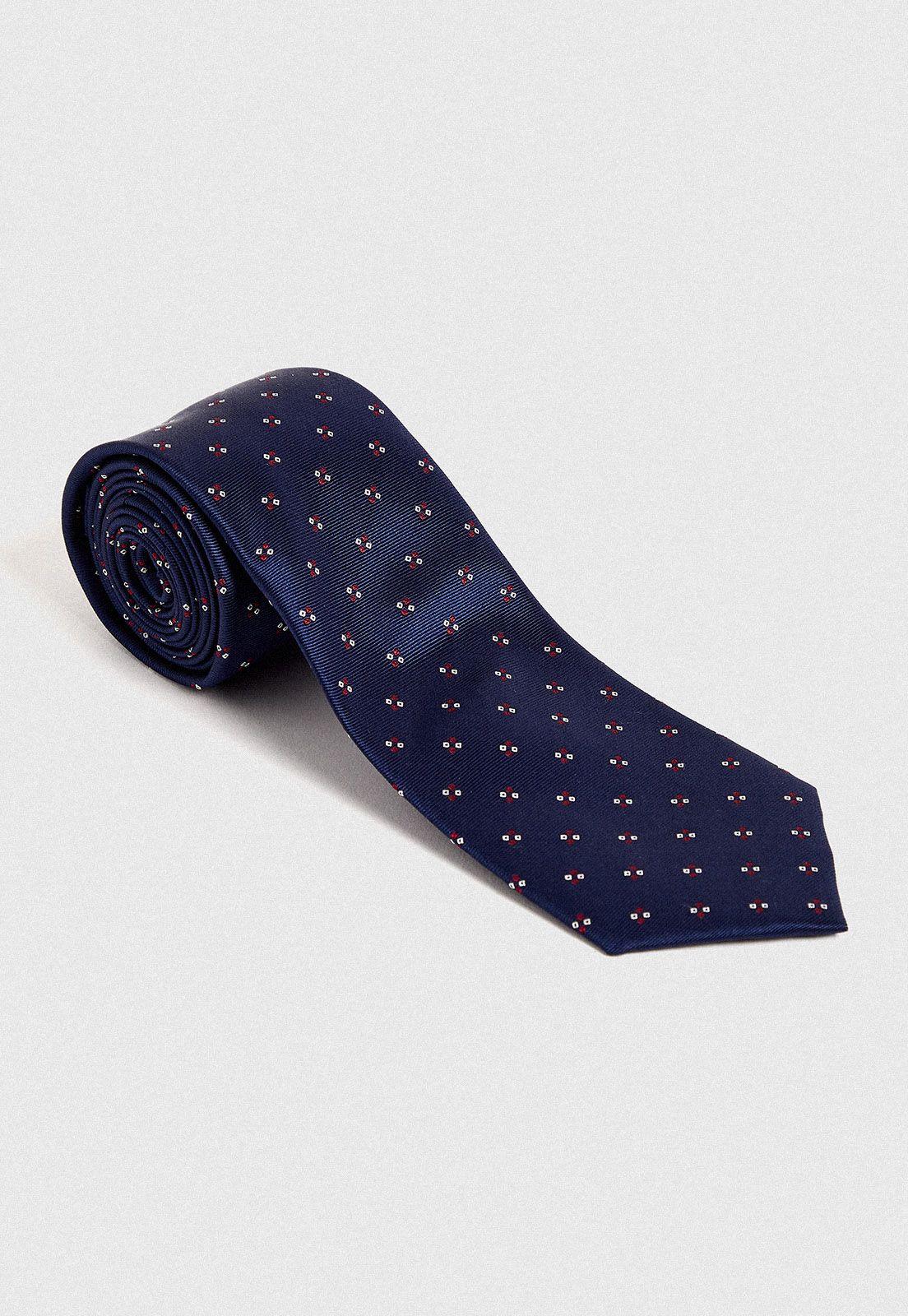 Corbata hombre Formal Executive Seda Azul -0