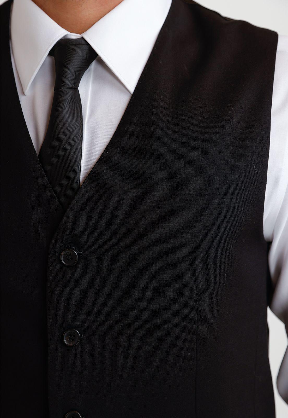 Gilet Hombre Formal Graduación Negro-2