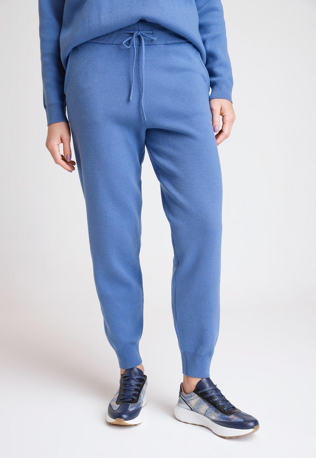 Pantalón De Mujer Modelo Avis Bottom Color Celeste-0