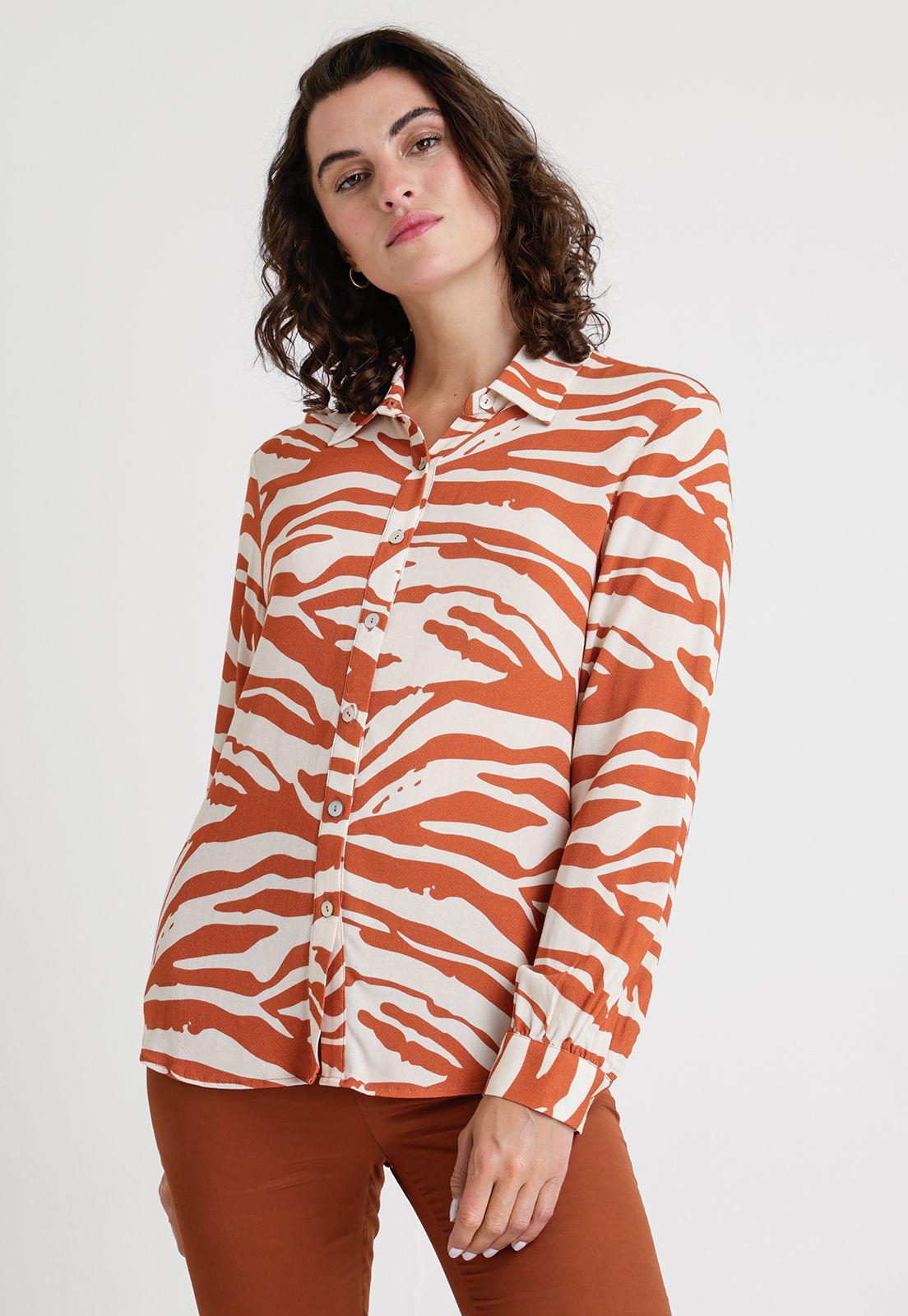 Blusa De Mujer Modelo Sahara Color Terracota-0