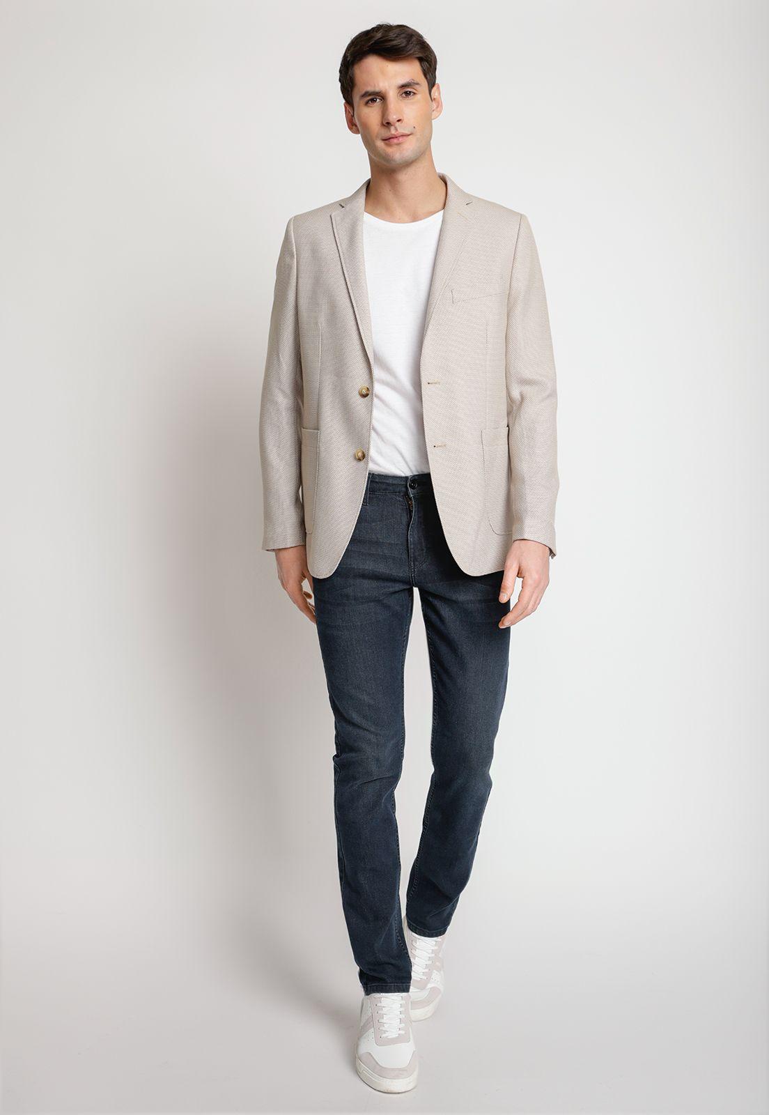 Chaqueta Hombre Casual Cafe-3