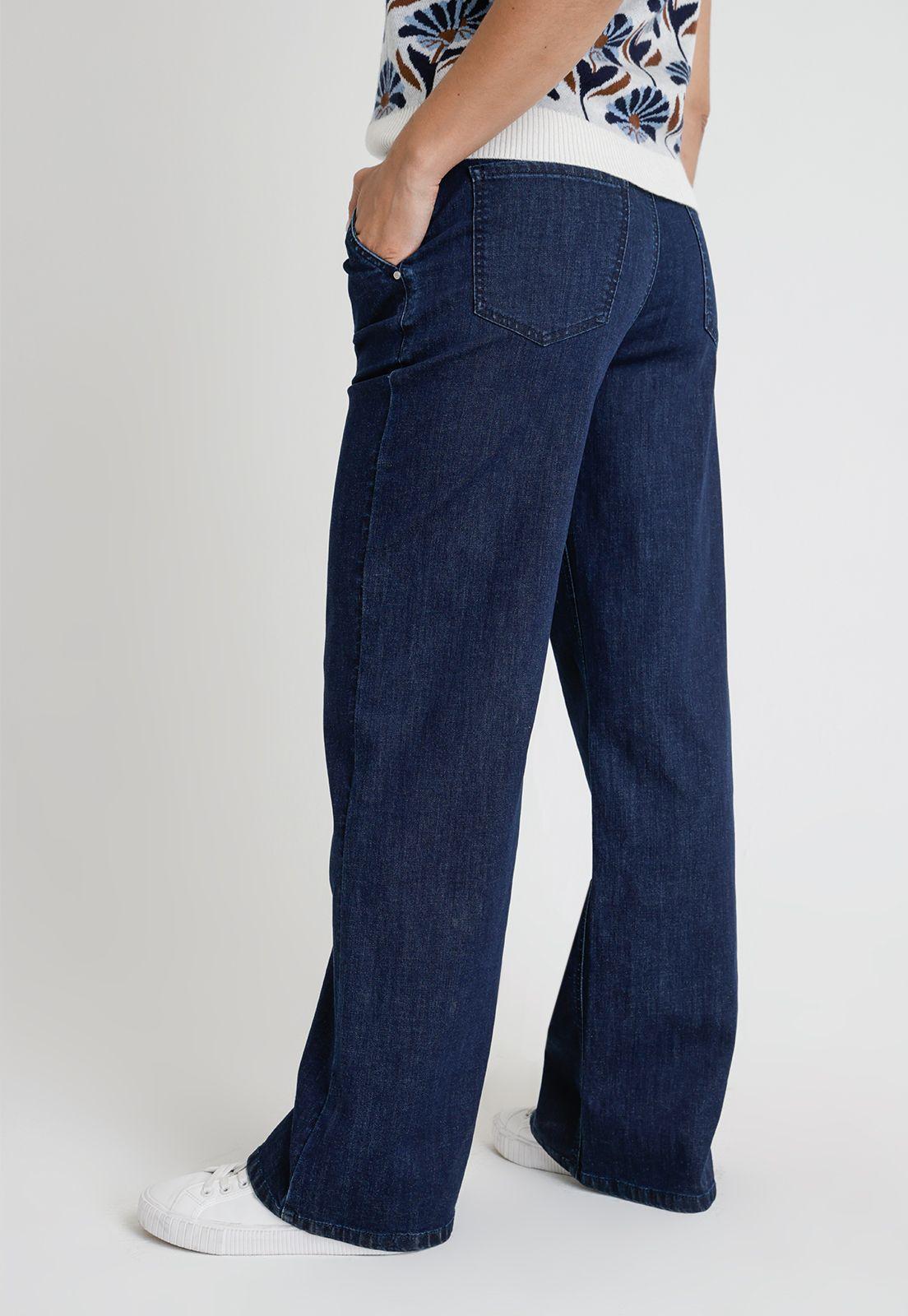 Pantalón De Mujer Modelo Cos Color Indigo-1