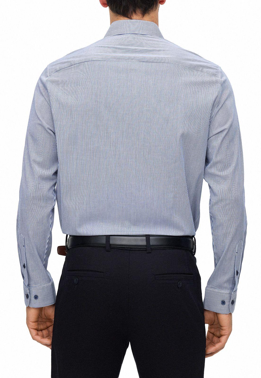 Camisa Formal Hombre Easy Care (Cuidado Fácil) Azul-1