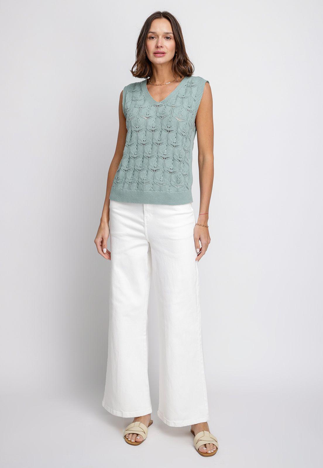 Tejido De Mujer Basil Menta-3