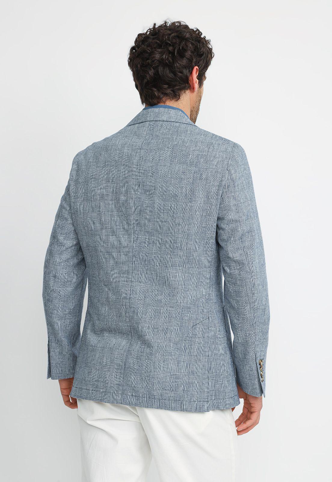 Chaqueta Hombre Lino Algodón Caden Azul Marino-1