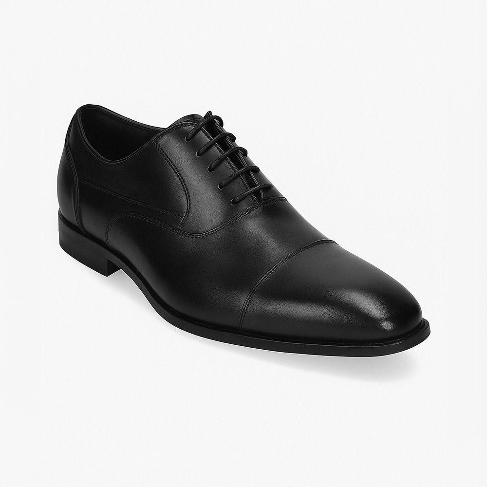 Zapatos Formal Hombre Cuero Liso Negro-0