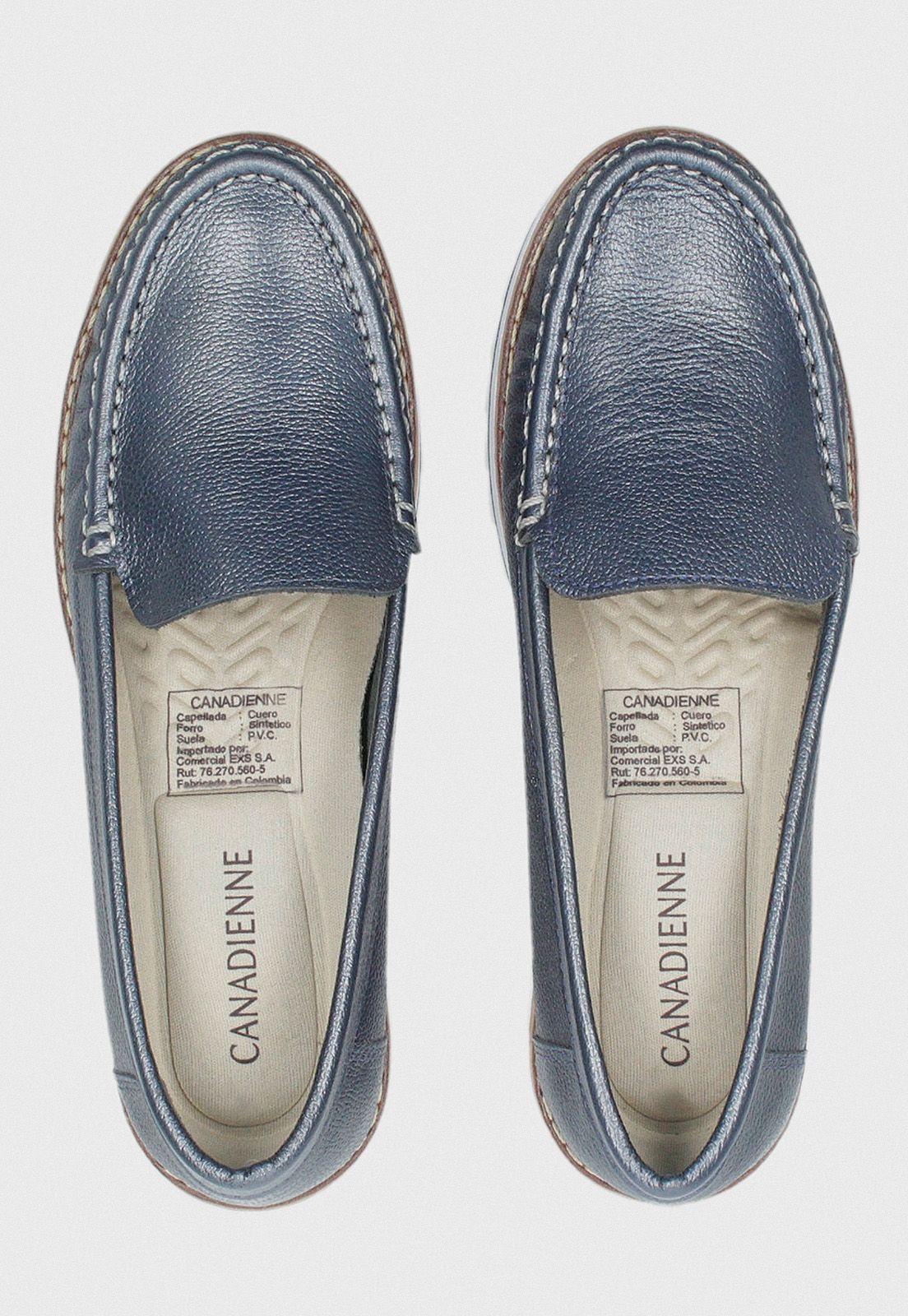 Mocasín De Mujer Modelo Ex20109 Color Azul-1