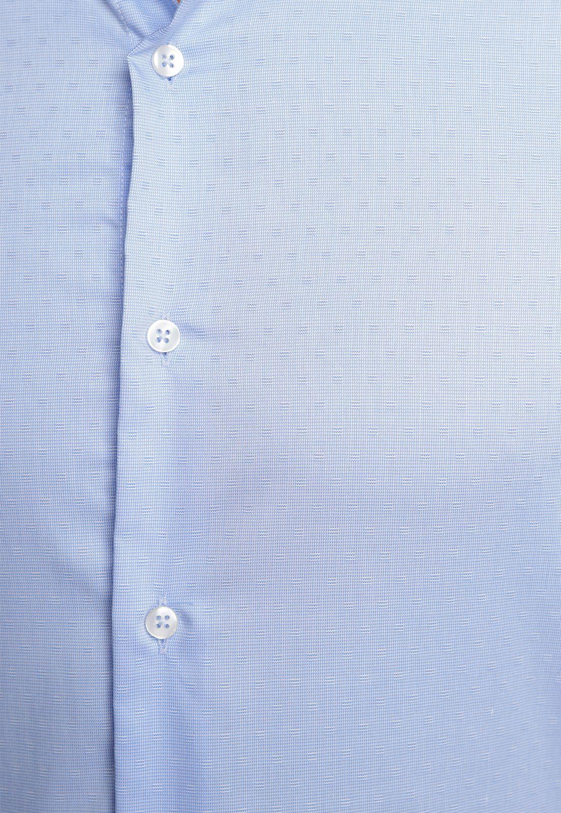 Camisa hombre Formal Slim Fit Vercelli Algodón Celeste-3