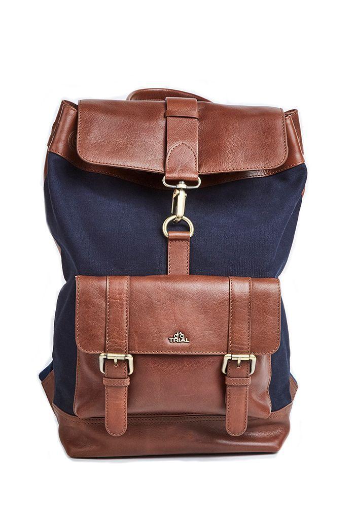 Mochila Blue chocolate Liso Café/Azul-0