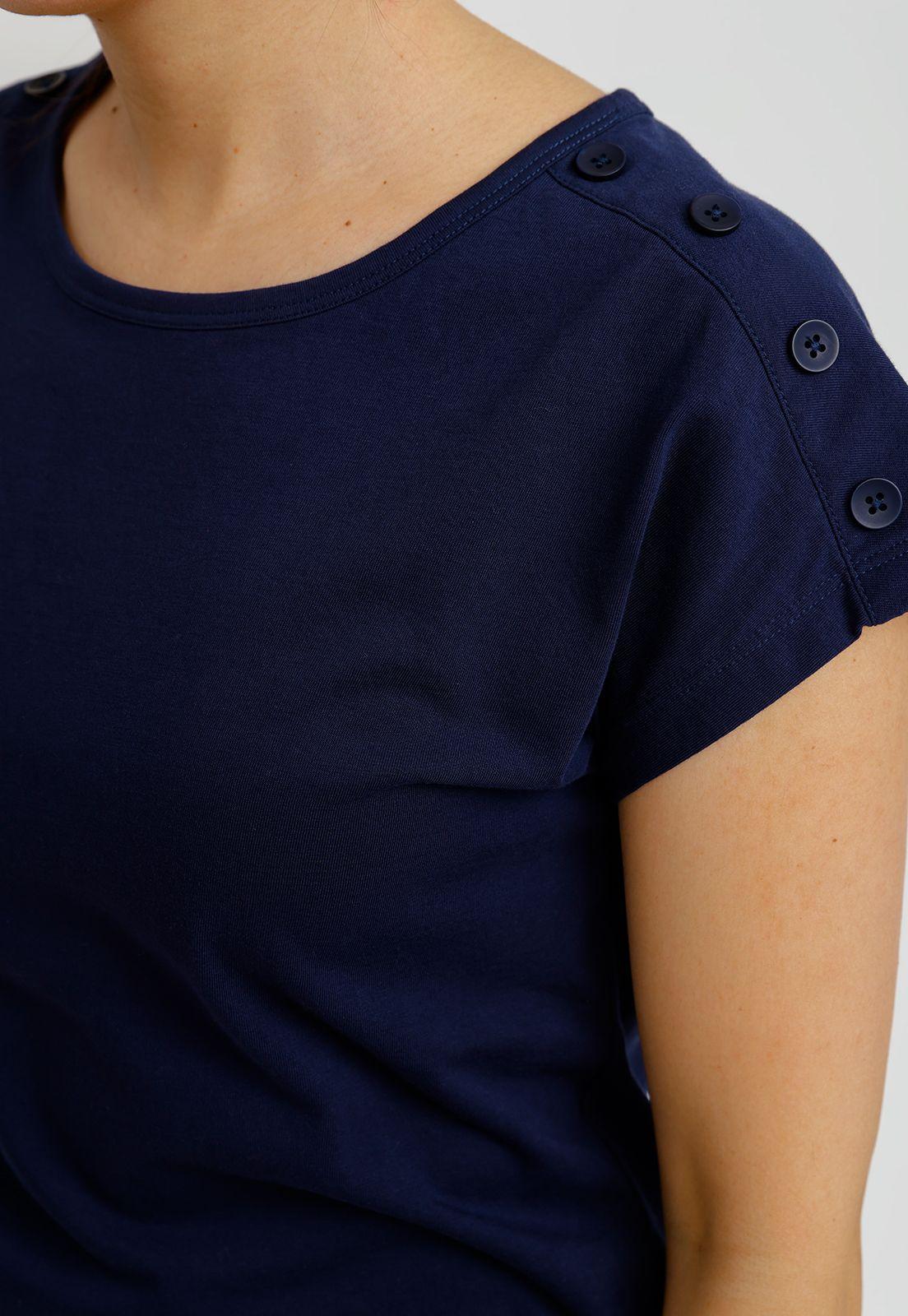 Polera Mujer Bilbao Algodón Peruano Navy-2