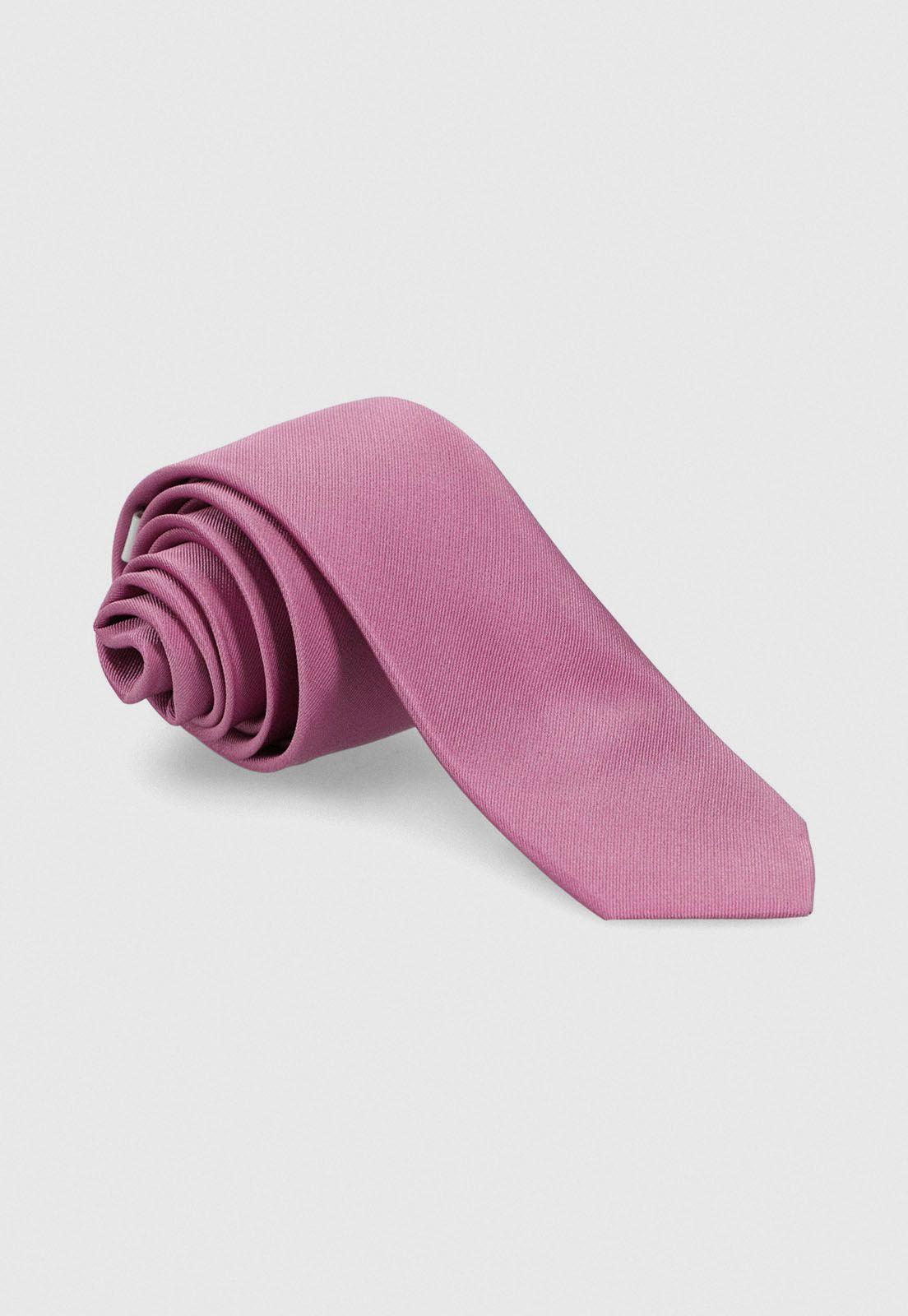 Corbata lisa rosa viejo-0